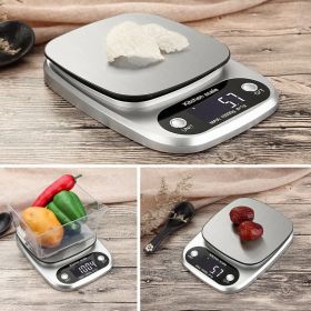 Digital Kitchen Food Diet Scale, Multifunction Weight Balance 22lbs 1g Kitchen Scale Stainless Steel Weighing Scale For Food Diet Postal Balance Measu