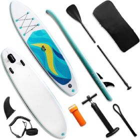 Stand Up Paddle Board 126"×32"×6" Extra Wide Thick Sup Board with Premium Sup Accessories & Backpack, Non-Slip Deck, Leash, Adjustable Paddle, Hand Pu