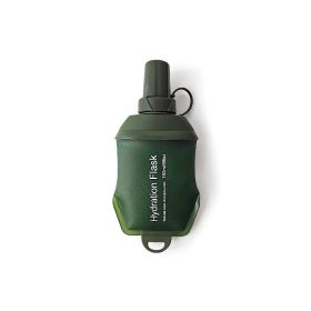 TPU Foldable Running Hydration Flask, Soft Water Bottle (Color: Green, size: 150ml)