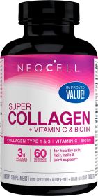 NeoCell Collagen Tablets With Vitamin C and Biotin, 180 Count (Brand: NeoCell)