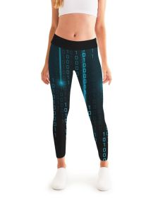 Blue Matrix Style Womens Leggings (size: XS)